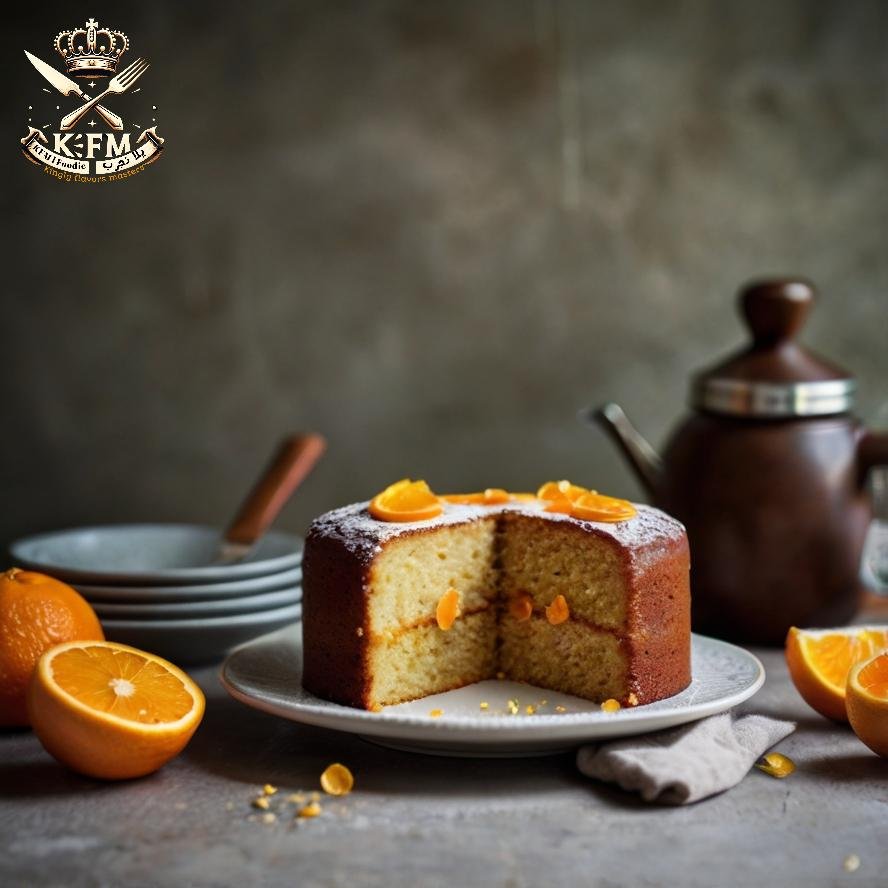 كيك البرتقال النباتي