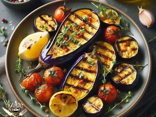 Recette d'aubergines rôties à l'ail, au thym et au citron